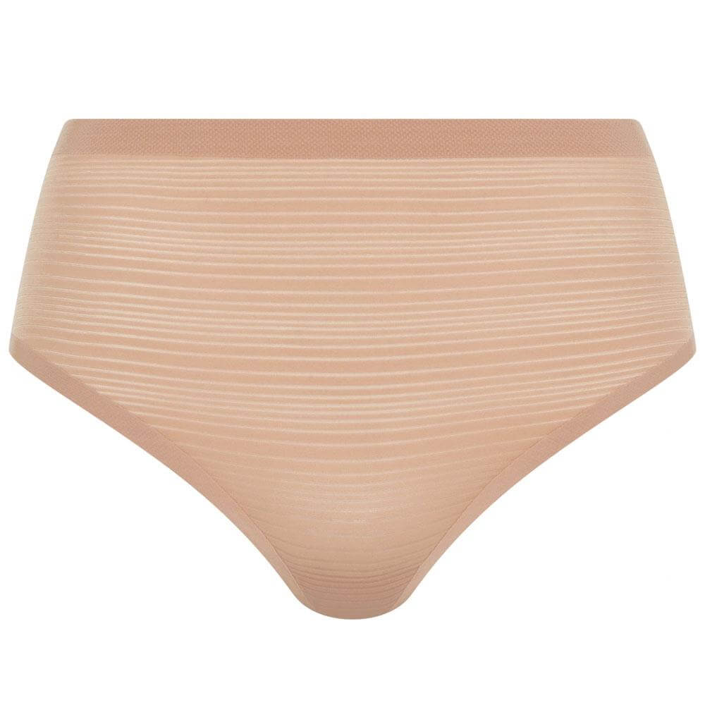 Chantelle Soft Stretch Stripes High Waisted Thong Brief